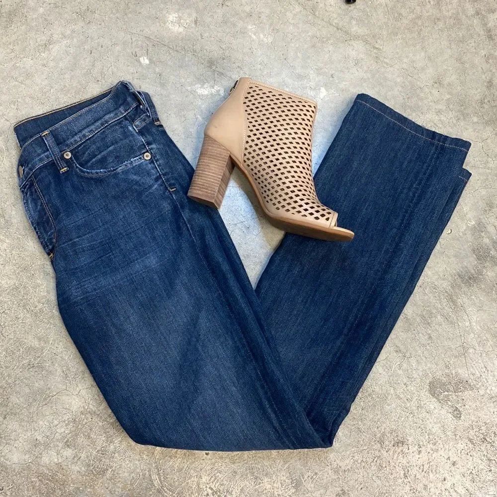 * Citizens of humanity blue denim boot cut jeans